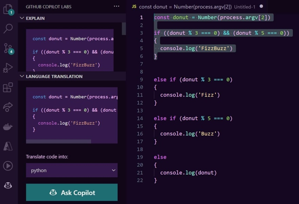ترجمه به همه زبان ها در GitHub Copilot